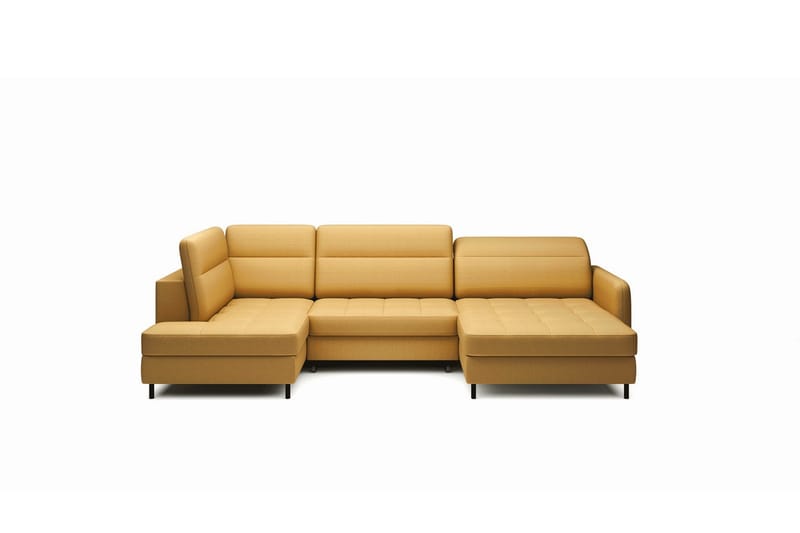 Berrto Sofa med Divan og Chaiselong 5-Pers. - Guld - Møbler - Sofaer - U Sofa