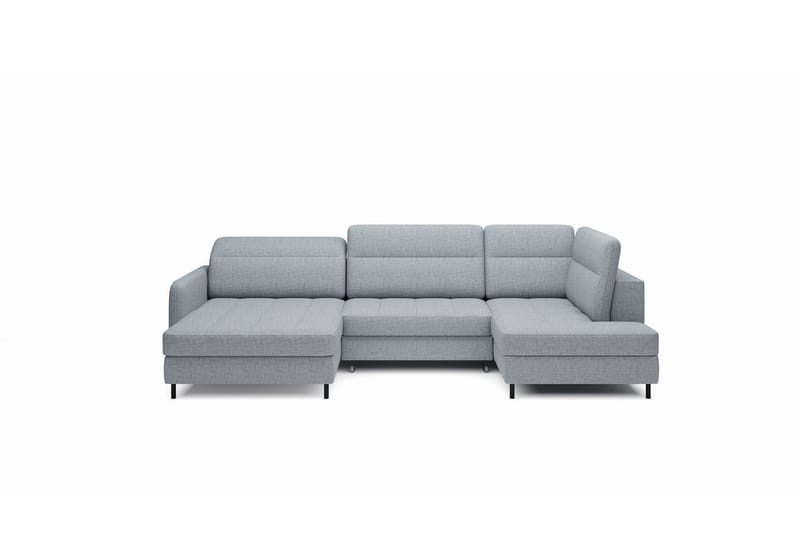 Berrto Sofa med Divan og Chaiselong 5-Pers. - Grå - Møbler - Sofaer - U Sofa