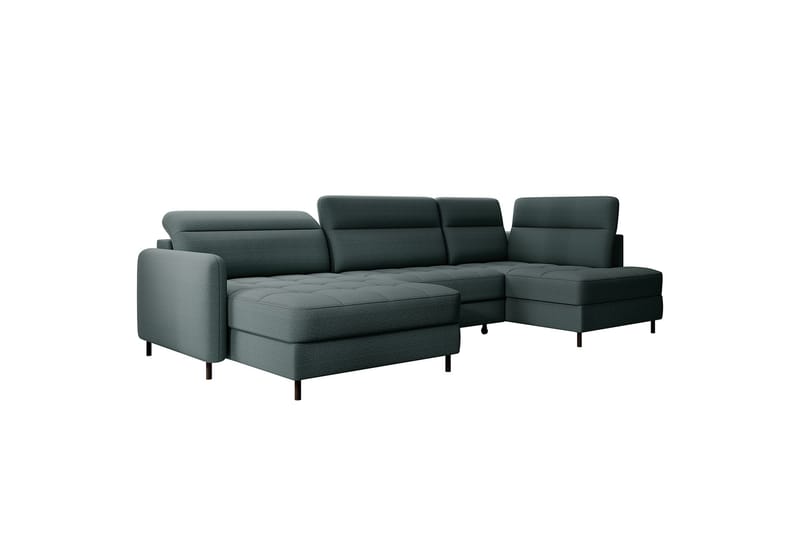 Berrto Sofa med Divan og Chaiselong 5-Pers. - Grå - Møbler - Sofaer - U Sofa