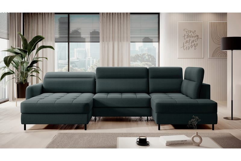 Berrto Sofa med Divan og Chaiselong 5-Pers. - Grå - Møbler - Sofaer - U Sofa