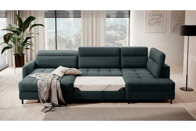 Berrto Sofa med Divan og Chaiselong 5-Pers. - Grå - Møbler - Sofaer - U Sofa