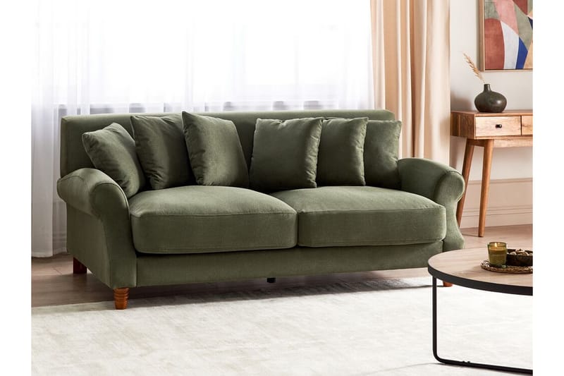 Bijan Sofa 2-personers - Grøn/Mørkt træ - Møbler - Sofaer - 2 personers sofa