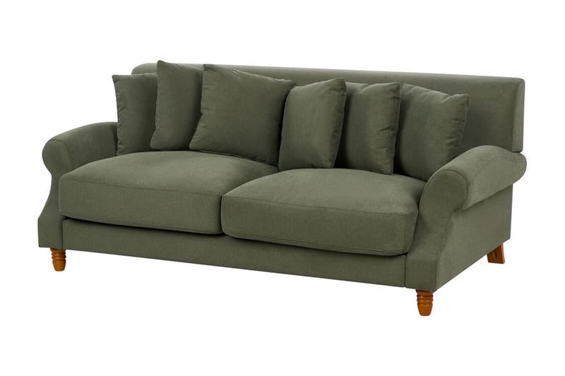 Bijan Sofa 2-personers - Grøn/Mørkt træ - Møbler - Sofaer - 2 personers sofa