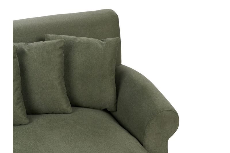 Bijan Sofa 3-personers - Grøn/Mørkt træ - Møbler - Sofaer - 3 personers sofa