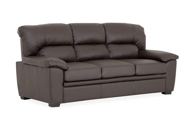 Lindby 3-Pers. Sofa Kunstlæder - Brun - Møbler - Sofaer - Recliner sofaer - 3 personers biograsofa & reclinersofa