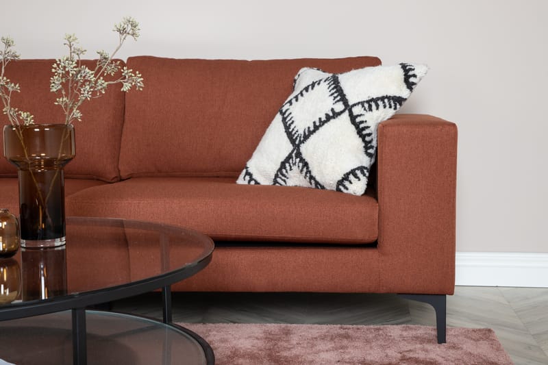 Bloom 3-personers Sofa - Rød - Møbler - Sofaer - 3 personers sofa