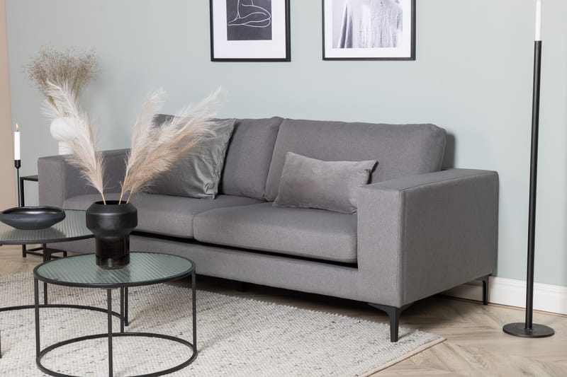 Bloom 3-personers Sofa - Grå - Møbler - Sofaer - 3 personers sofa