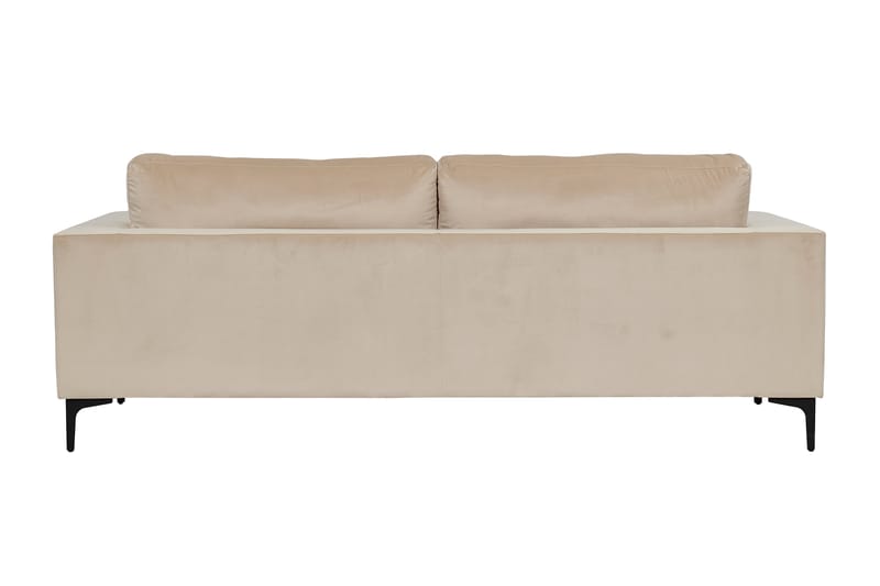 Bloom Fløjlssofa 3-personers - Beige - Møbler - Sofaer - 3 personers sofa