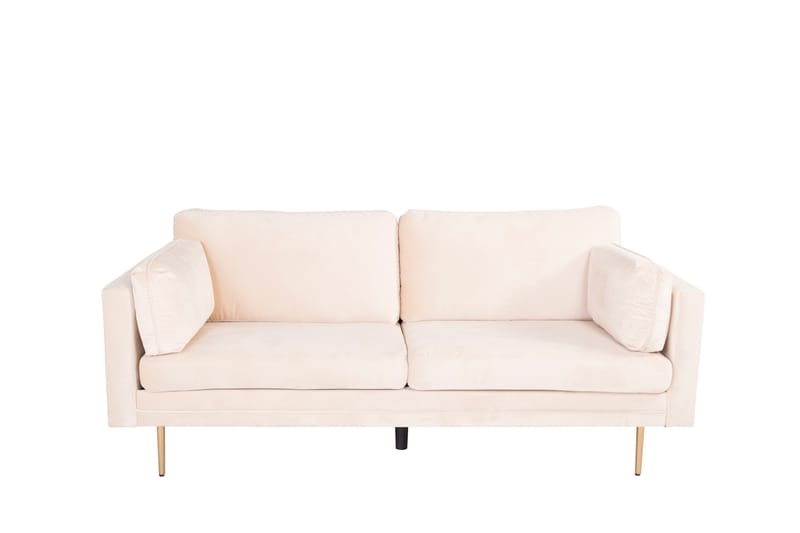 Boom Fløjlssofa 3-personers - Beige - Møbler - Sofaer - 3 personers sofa