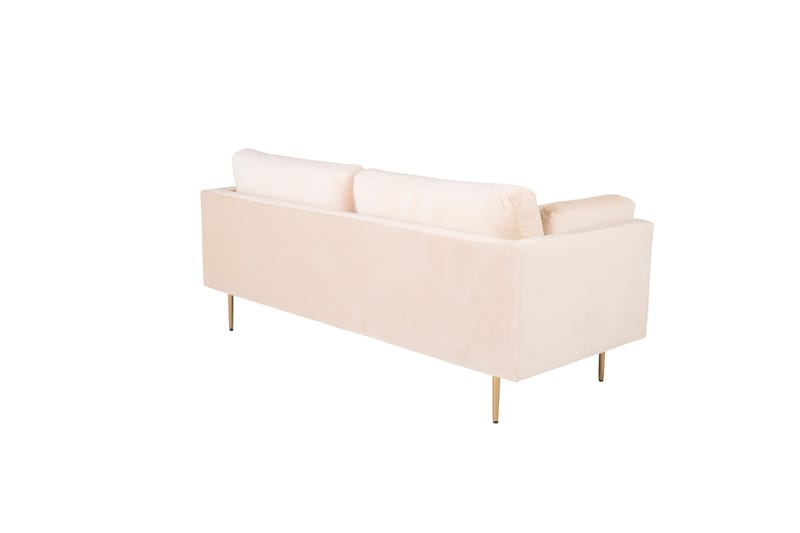 Boom Fløjlssofa 3-personers - Beige - Møbler - Sofaer - 3 personers sofa