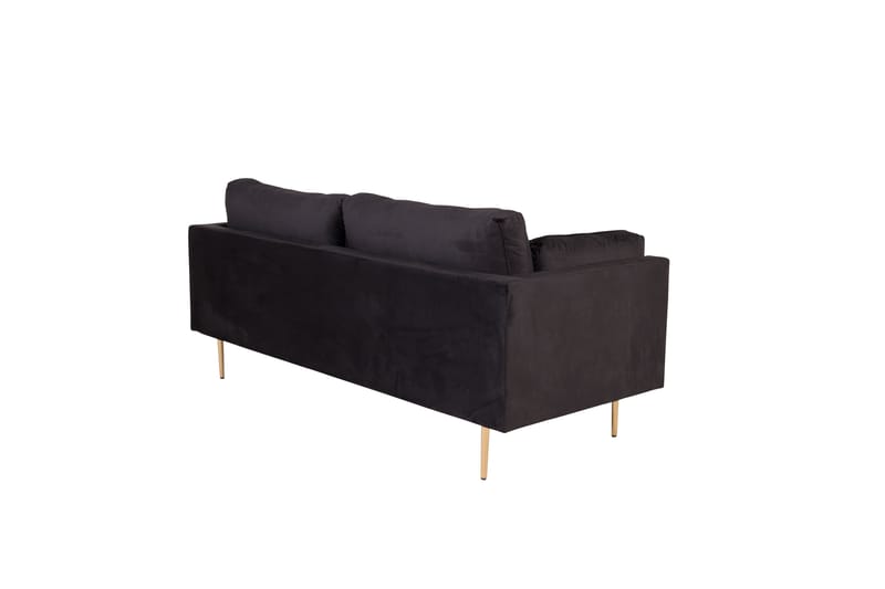 Boom Fløjlssofa 3-personers - Sort - Møbler - Sofaer - 3 personers sofa