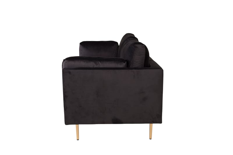 Boom Fløjlssofa 3-personers - Sort - Møbler - Sofaer - 3 personers sofa