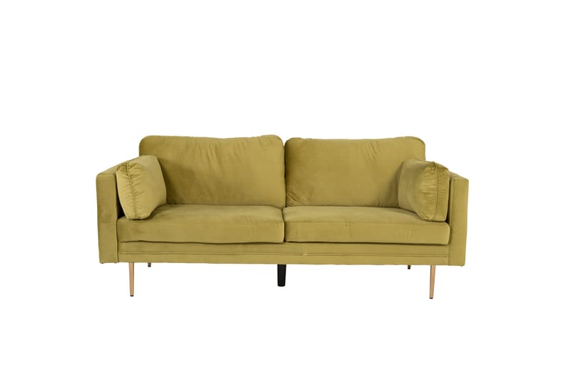 Boom Fløjlssofa 3-personers - Grøn - Møbler - Sofaer - 3 personers sofa