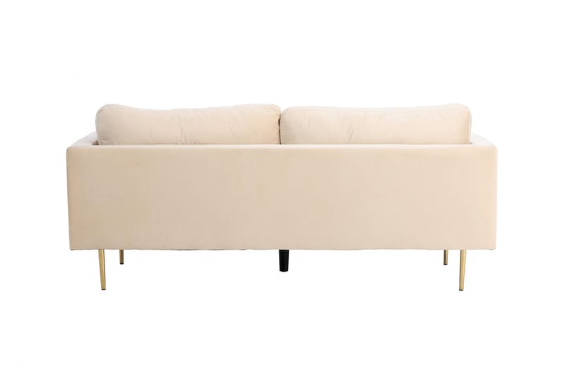 Boom Fløjlssofa 3-personers - Beige - Møbler - Sofaer - 3 personers sofa