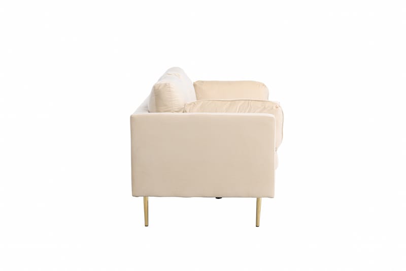 Boom Fløjlssofa 3-personers - Beige - Møbler - Sofaer - 3 personers sofa