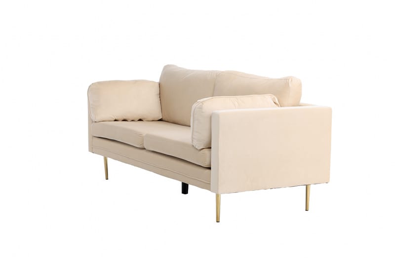 Boom Fløjlssofa 3-personers - Beige - Møbler - Sofaer - 3 personers sofa