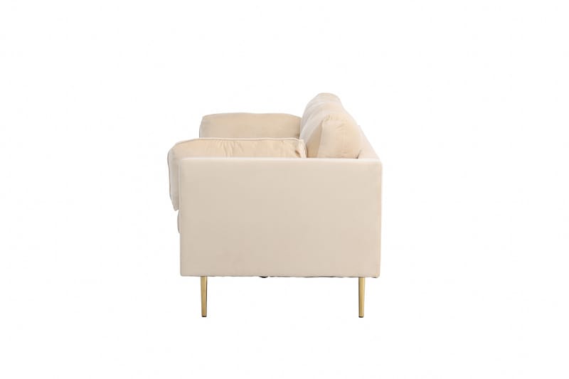 Boom Fløjlssofa 3-personers - Beige - Møbler - Sofaer - 3 personers sofa