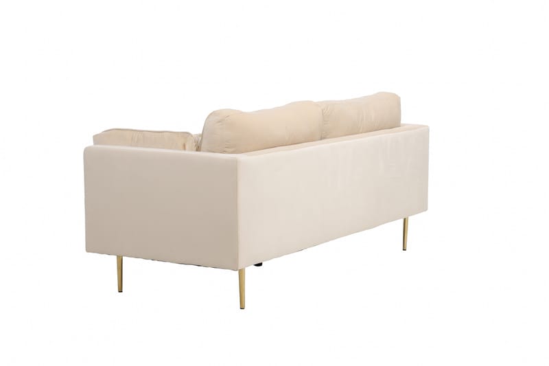 Boom Fløjlssofa 3-personers - Beige - Møbler - Sofaer - 3 personers sofa