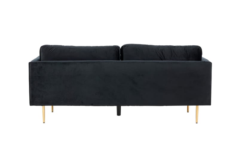 Boom Fløjlssofa 3-personers - Sort - Møbler - Sofaer - 3 personers sofa