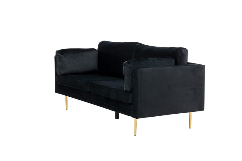 Boom Fløjlssofa 3-personers - Sort - Møbler - Sofaer - 3 personers sofa