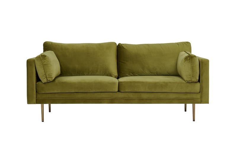 Boom Fløjlssofa 3-personers - Grøn - Møbler - Sofaer - 3 personers sofa