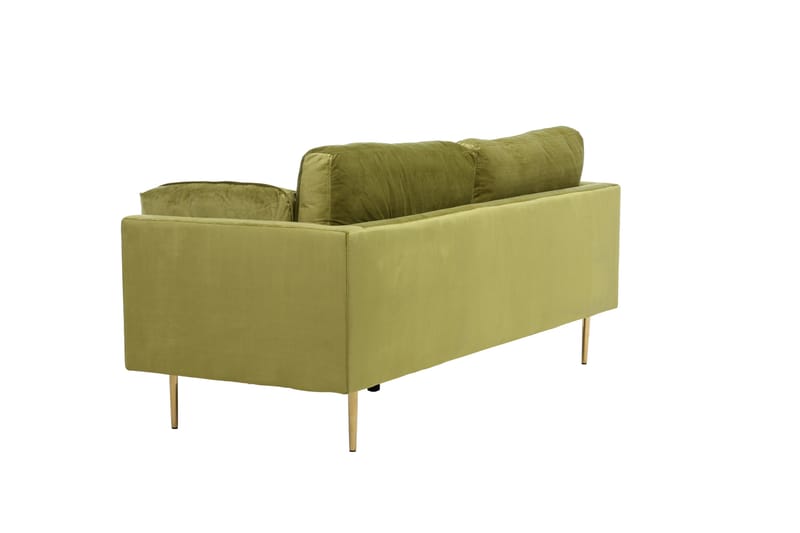 Boom Fløjlssofa 3-personers - Grøn - Møbler - Sofaer - 3 personers sofa