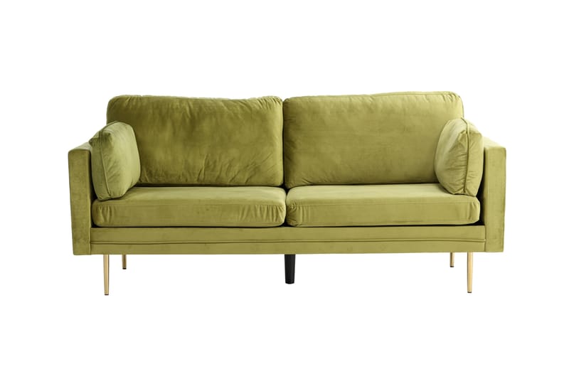 Boom Fløjlssofa 3-personers - Grøn - Møbler - Sofaer - 3 personers sofa