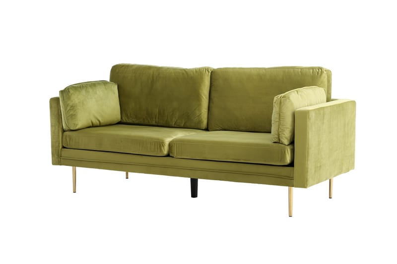 Boom Fløjlssofa 3-personers - Grøn - Møbler - Sofaer - 3 personers sofa