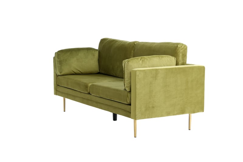 Boom Fløjlssofa 3-personers - Grøn - Møbler - Sofaer - 3 personers sofa