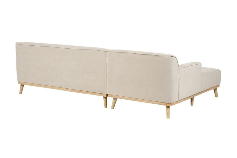 Bree Hjørnesofa 3-personers - Beige/Lyst træ - Møbler - Sofaer - Hjørnesofa