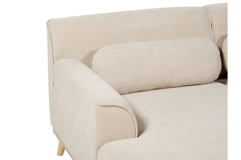 Bree Hjørnesofa 3-personers - Beige/Lyst træ - Møbler - Sofaer - Hjørnesofa