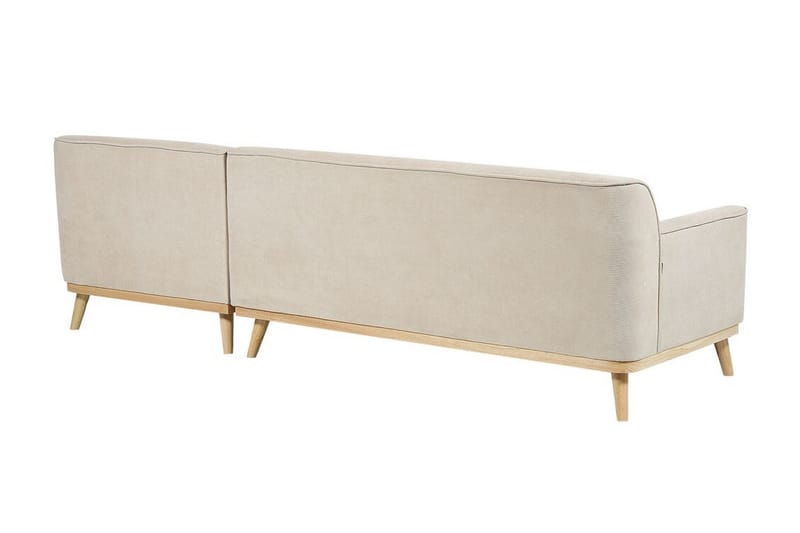 Bree Hjørnesofa 3-personers - Beige/Lyst træ - Møbler - Sofaer - Hjørnesofa