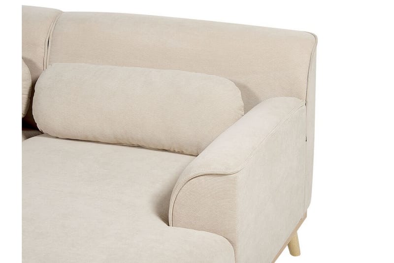 Bree Hjørnesofa 3-personers - Beige/Lyst træ - Møbler - Sofaer - Hjørnesofa