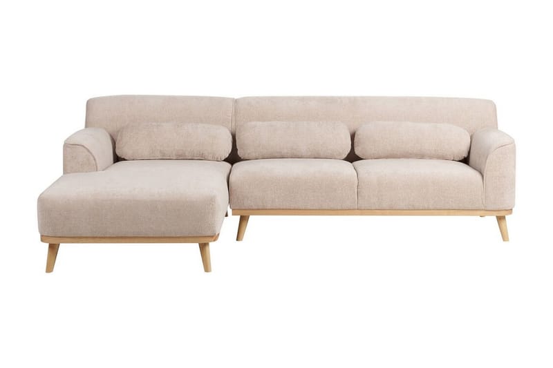 Bree Hjørnesofa 3-personers - Beige/Lyst træ - Møbler - Sofaer - Hjørnesofa