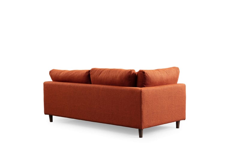 Brigid 4-personers Sofa med Chaiselong - Orange - Møbler - Sofaer - Sofa med chaiselong