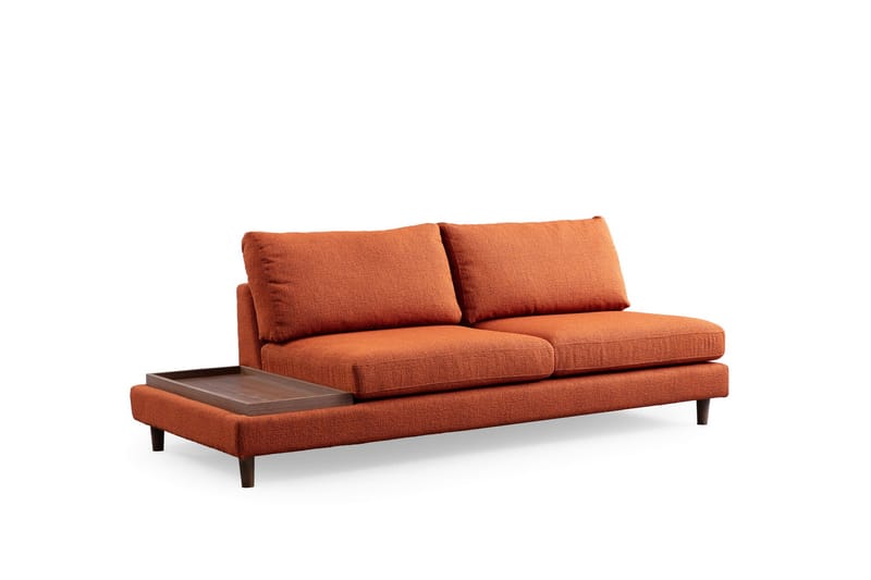 Brigid 4-personers Sofa med Chaiselong - Orange - Møbler - Sofaer - Sofa med chaiselong