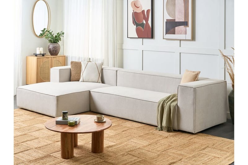 Britt Hjørnesofa 3-personers - Beige - Møbler - Sofaer - Hjørnesofa