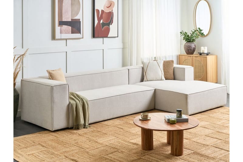 Britt Hjørnesofa 3-personers - Beige - Møbler - Sofaer - Hjørnesofa