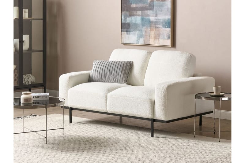 Bruna Sofa 2-personers - Hvid/Sort - Møbler - Sofaer - 2 personers sofa