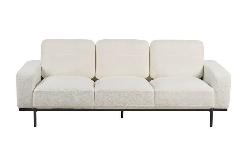 Bruna Sofa 3-personers - Hvid/Sort - Møbler - Sofaer - 3 personers sofa