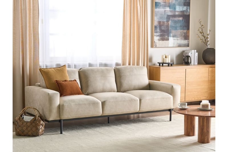 Bruna Sofa 3-personers - Beige - Møbler - Sofaer - 3 personers sofa