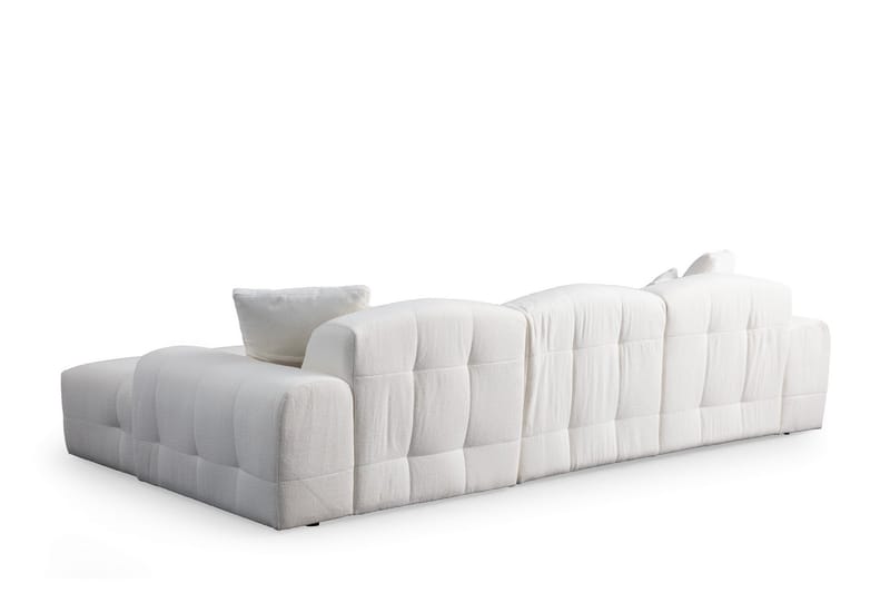 Buddy 4-personers Sofa med Chaiselong - Hvid - Møbler - Sofaer - Sofa med chaiselong