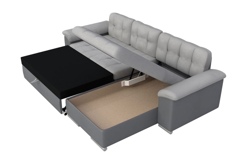 Camior Sofa med Divan 3-personers - Grøn - Møbler - Sofaer - Sofa med chaiselong