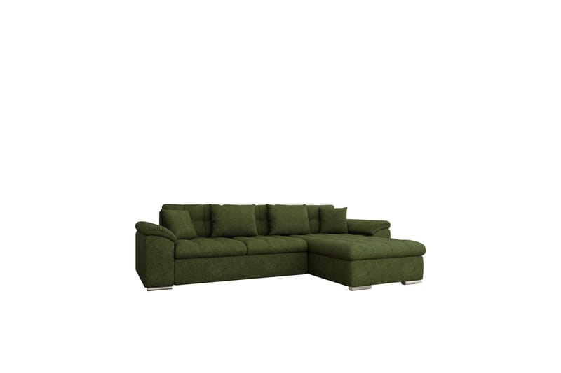 Camior Sofa med Divan 3-personers - Grøn - Møbler - Sofaer - Sofa med chaiselong