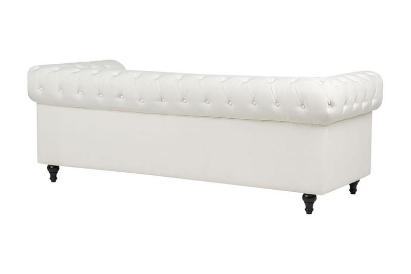 Casonya Sofa 3-personers - Hvid/Mørkt træ - Møbler - Sofaer - 3 personers sofa