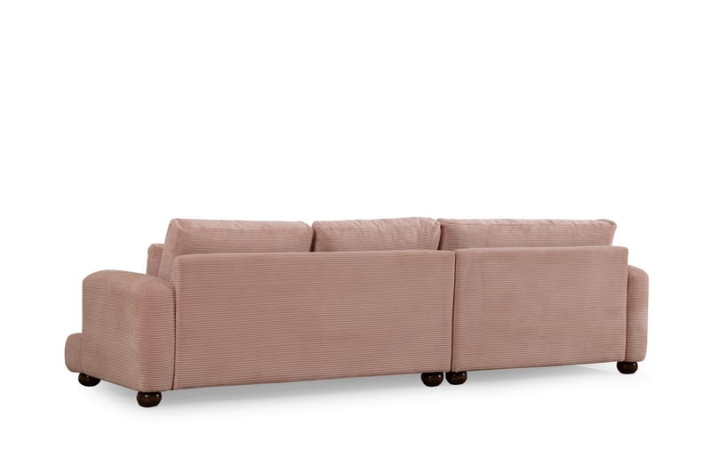 Relento Sofa med Chaiselong 3-personers - Rosa - Møbler - Sofaer - Sofa med chaiselong