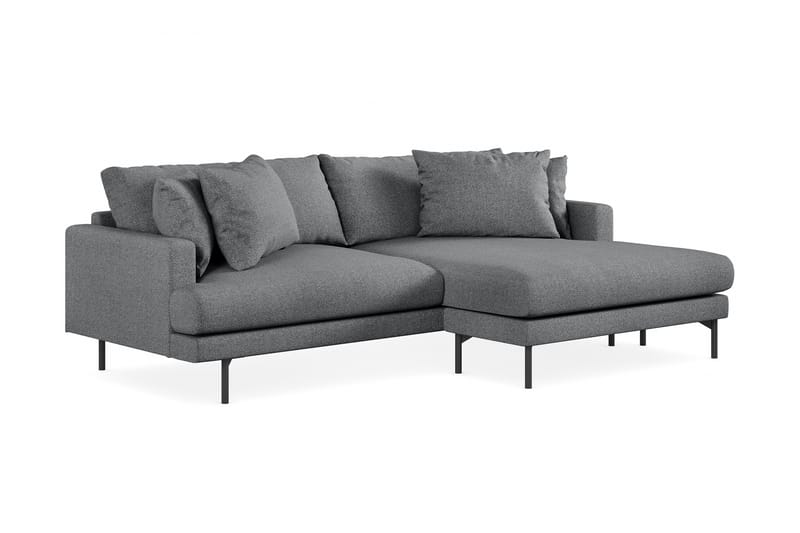 Menard 3-pers Chaiselongsofa - Mørkegrå - Møbler - Sofaer - Sofa med chaiselong - 3 personers sofa med chaiselong