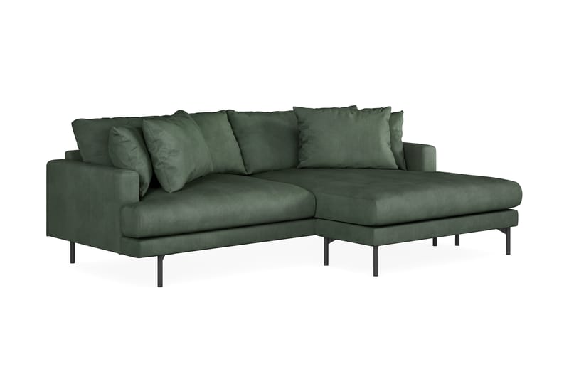 Menard 3-pers Chaiselongsofa - Grøn - Møbler - Sofaer - Sofa med chaiselong - 3 personers sofa med chaiselong