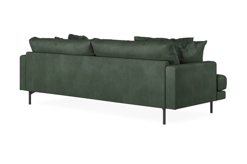 Menard 3-pers Chaiselongsofa - Grøn - Møbler - Sofaer - Sofa med chaiselong - 3 personers sofa med chaiselong