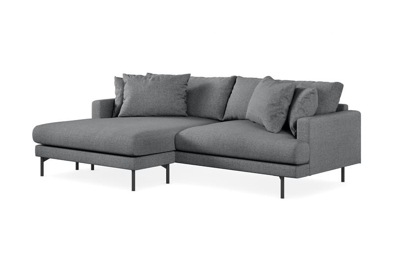 Menard 3-pers Chaiselongsofa - Mørkegrå - Møbler - Sofaer - Sofa med chaiselong - 3 personers sofa med chaiselong